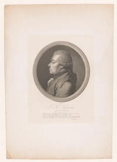 Portret van Johann Heinrich Hässlein