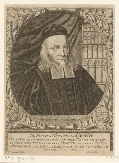 Portret van Johann Heinrich Hävecker