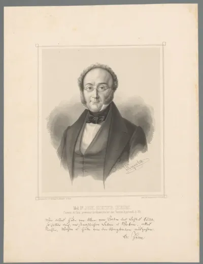Portret van Johann Heinrich Heim