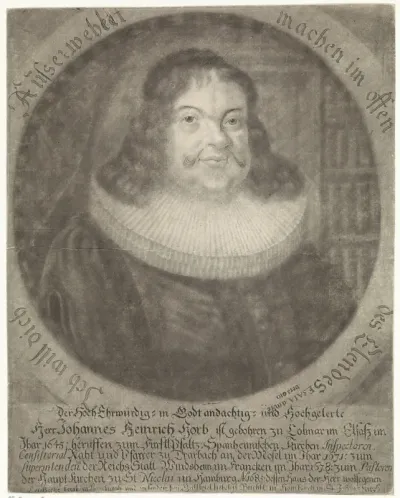Portret van Johann Heinrich Horb