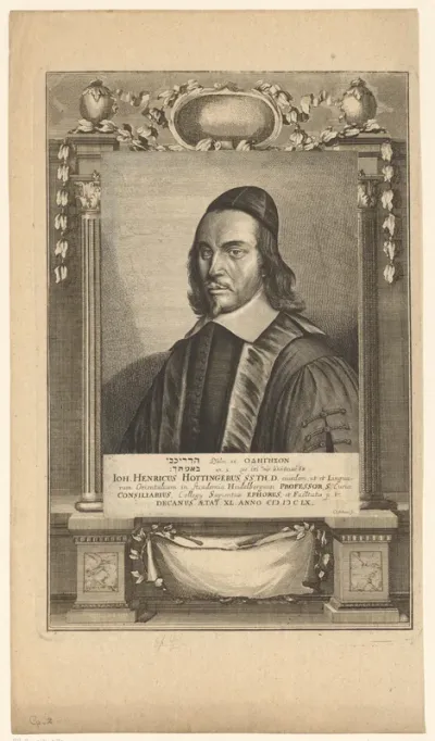 Portret van Johann Heinrich Hottinger