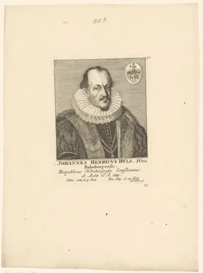 Portret van Johann Heinrich Hüls