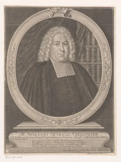 Portret van Johann Heinrich Kreuschner