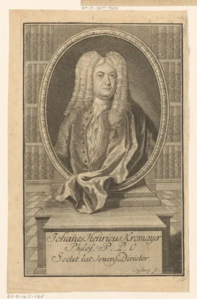 Portret van Johann Heinrich Kromayer