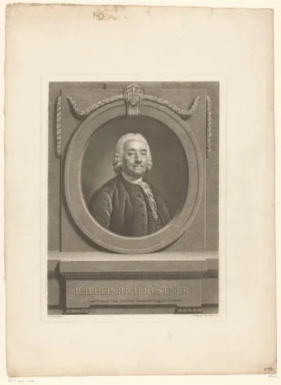 Portret van Johann Heinrich Küstner