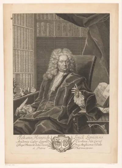 Portret van Johann Heinrich Linck