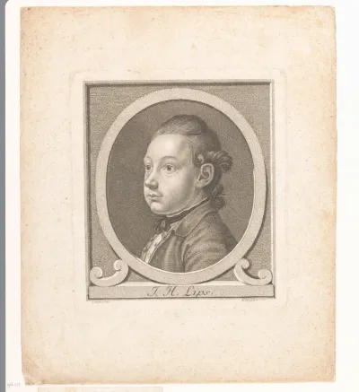 Portret van Johann Heinrich Lips