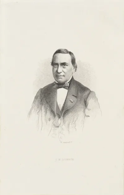 Portret van Johann Heinrich Lubeck