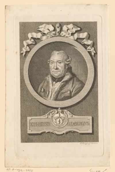 Portret van Johann Heinrich Ludwig Bergius