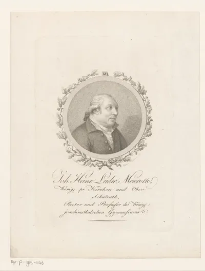 Portret van Johann Heinrich Ludwig Meierotto