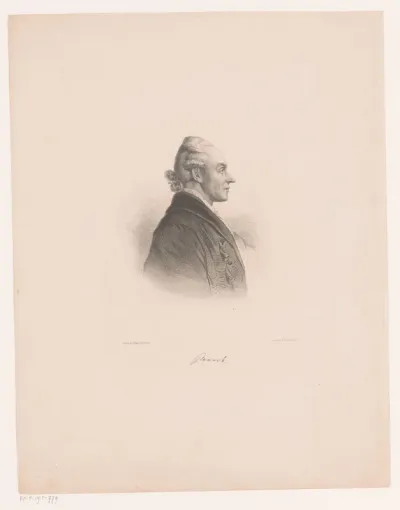 Portret van Johann Heinrich Merck