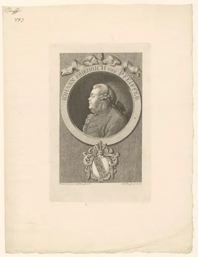 Portret van Johann Heinrich Pfeiffer