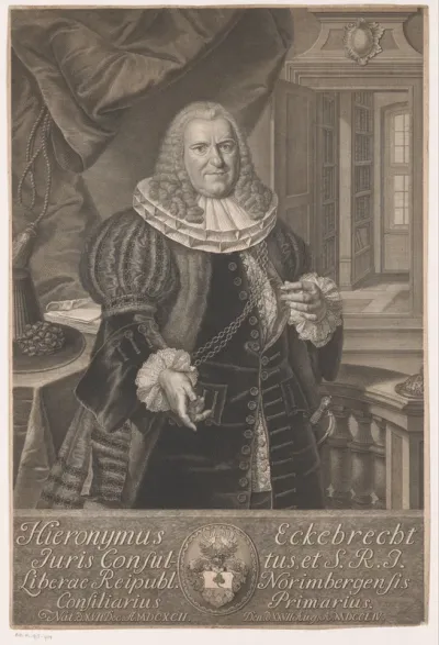 Portret van Johann Heinrich Philipp Höltzel von Sternstein