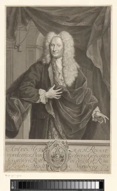 Portret van Johann Heinrich Russe