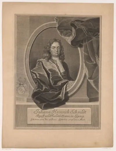 Portret van Johann Heinrich Schmidt