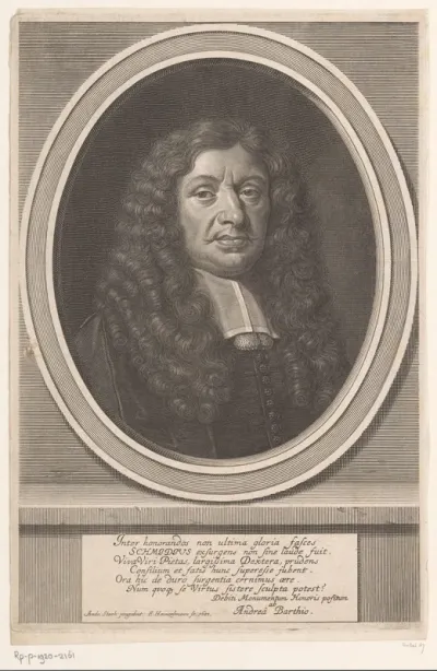 Portret van Johann Heinrich Schmieden