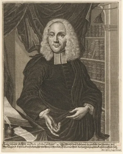 Portret van Johann Heinrich Schmucker