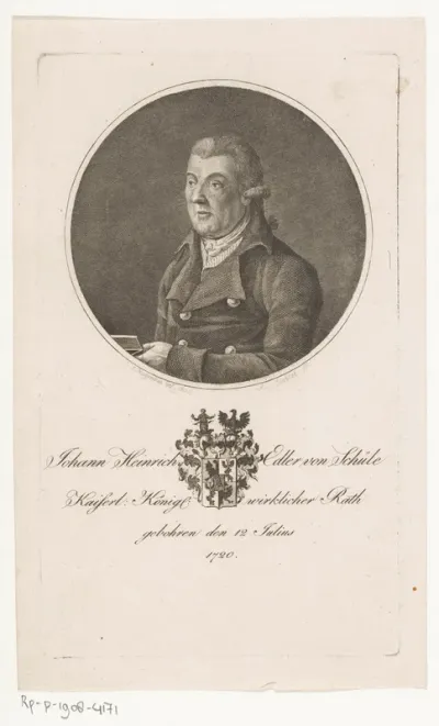 Portret van Johann Heinrich Schüle
