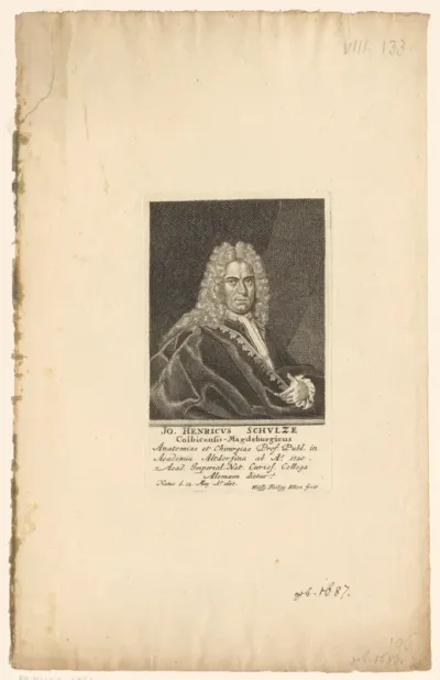 Portret van Johann Heinrich Schulze