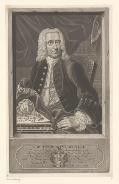 Portret van Johann Heinrich Schulze