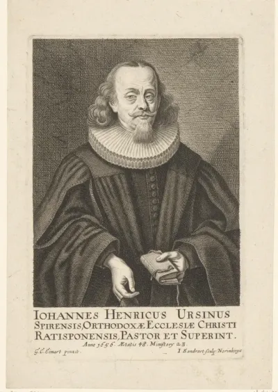 Portret van Johann Heinrich Ursinus