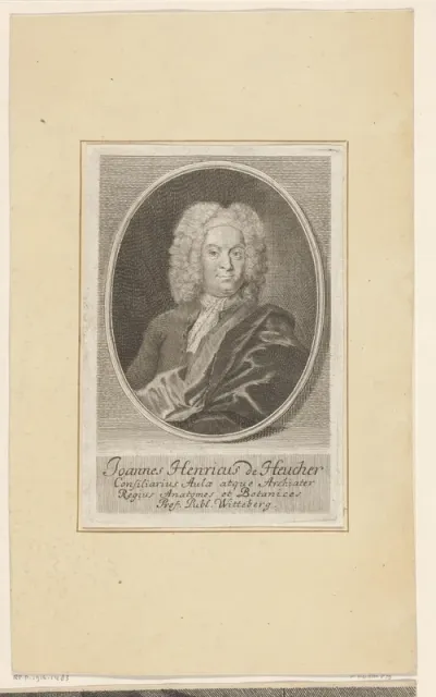 Portret van Johann Heinrich von Heucher