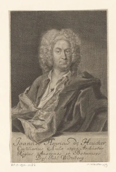Portret van Johann Heinrich von Heucher