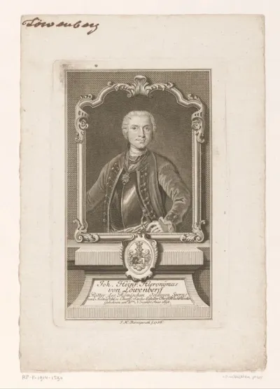 Portret van Johann Heinrich von Löwenberg