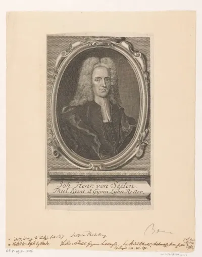 Portret van Johann Heinrich von Seelen