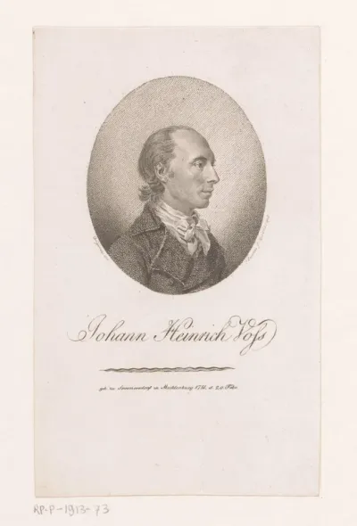 Portret van Johann Heinrich Voss