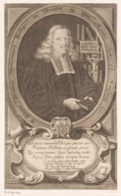 Portret van Johann Heinrich Weyhenmayer op 53-jarige leeftijd
