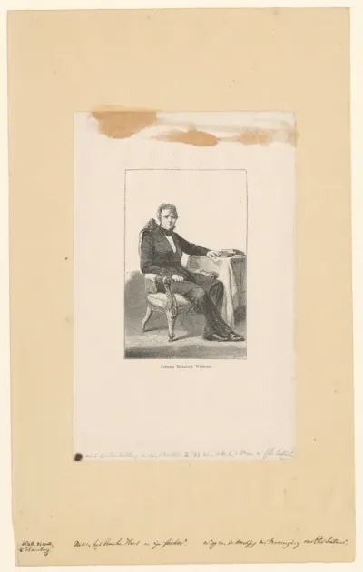 Portret van Johann Heinrich Wichern