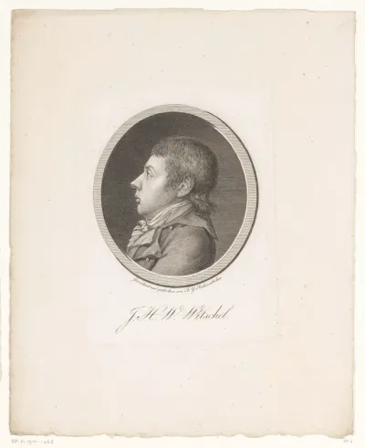 Portret van Johann Heinrich Wilhelm Witschel