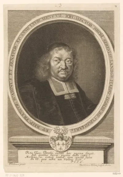 Portret van Johann Hektor Bromm