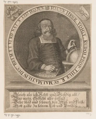 Portret van Johann Henrich Voigt