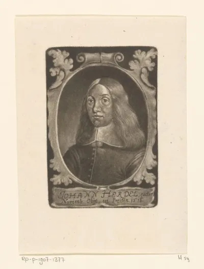 Portret van Johann Herdel