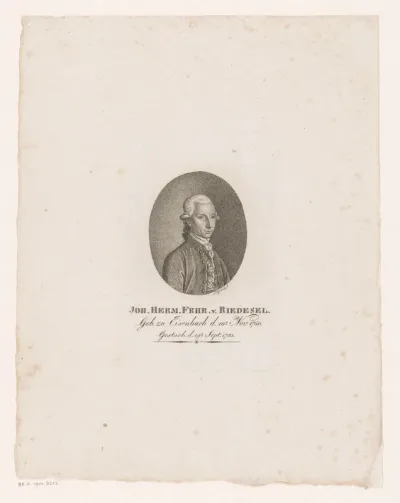 Portret van Johann Hermann, Freiherr von Riedesel