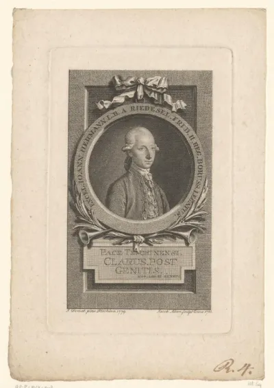 Portret van Johann Hermann von Riedesel