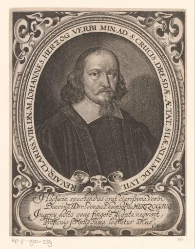 Portret van Johann Hertzogk op 42-jarige leeftijd