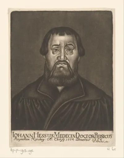 Portret van Johann Hess