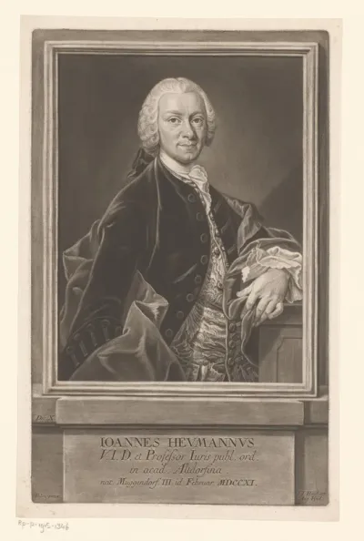 Portret van Johann Heumann