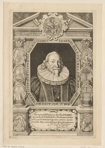 Portret van Johann Hieronymus Imhof von Lonerstadt II
