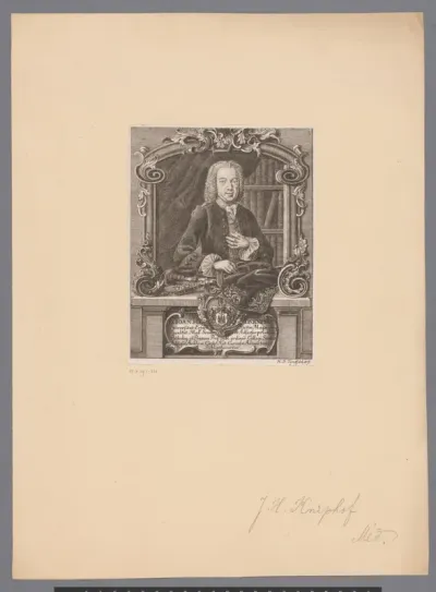Portret van Johann Hieronymus Kniphoff