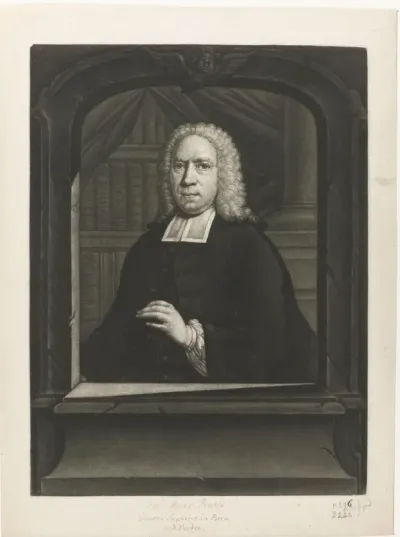 Portret van Johann Hinrich Pratje