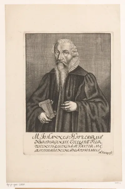 Portret van Johann Hitzler