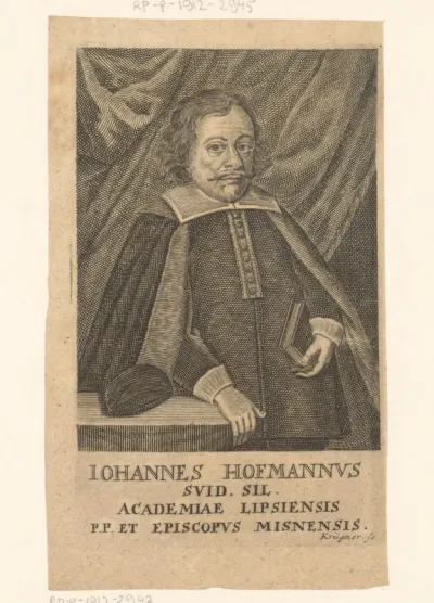 Portret van Johann Hoffmann