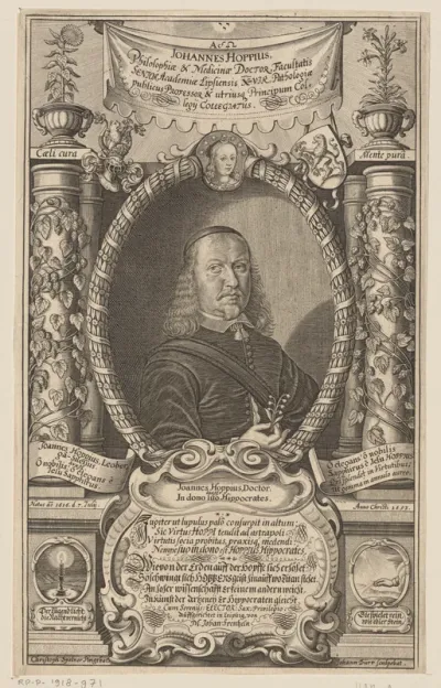 Portret van Johann Hoppe