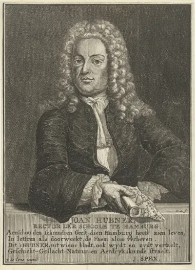 Portret van Johann Hübner