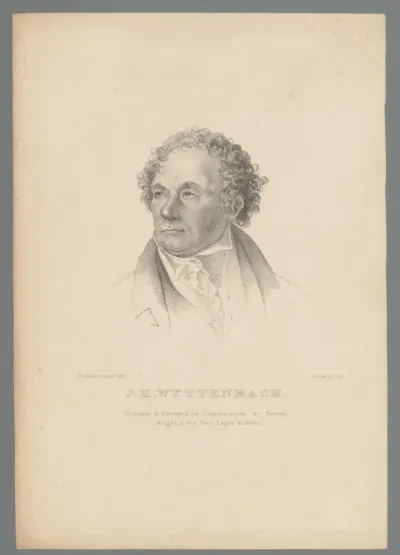 Portret van Johann Hugo Wyttenbach