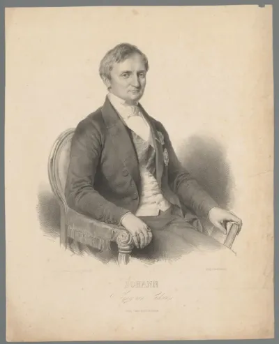 Portret van Johann I, koning van Saksen